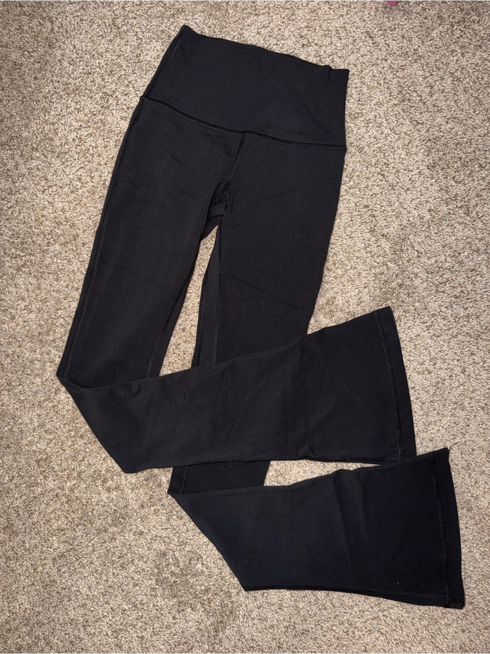 lululemon athletica Black High-Rise Flare Leg Pants